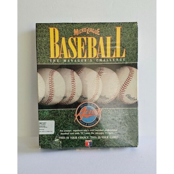 Micro League Baseball: The Manager's Challenge‎ Vintage 3.5" & 5.25"Floppy disk - Picture 1 of 5